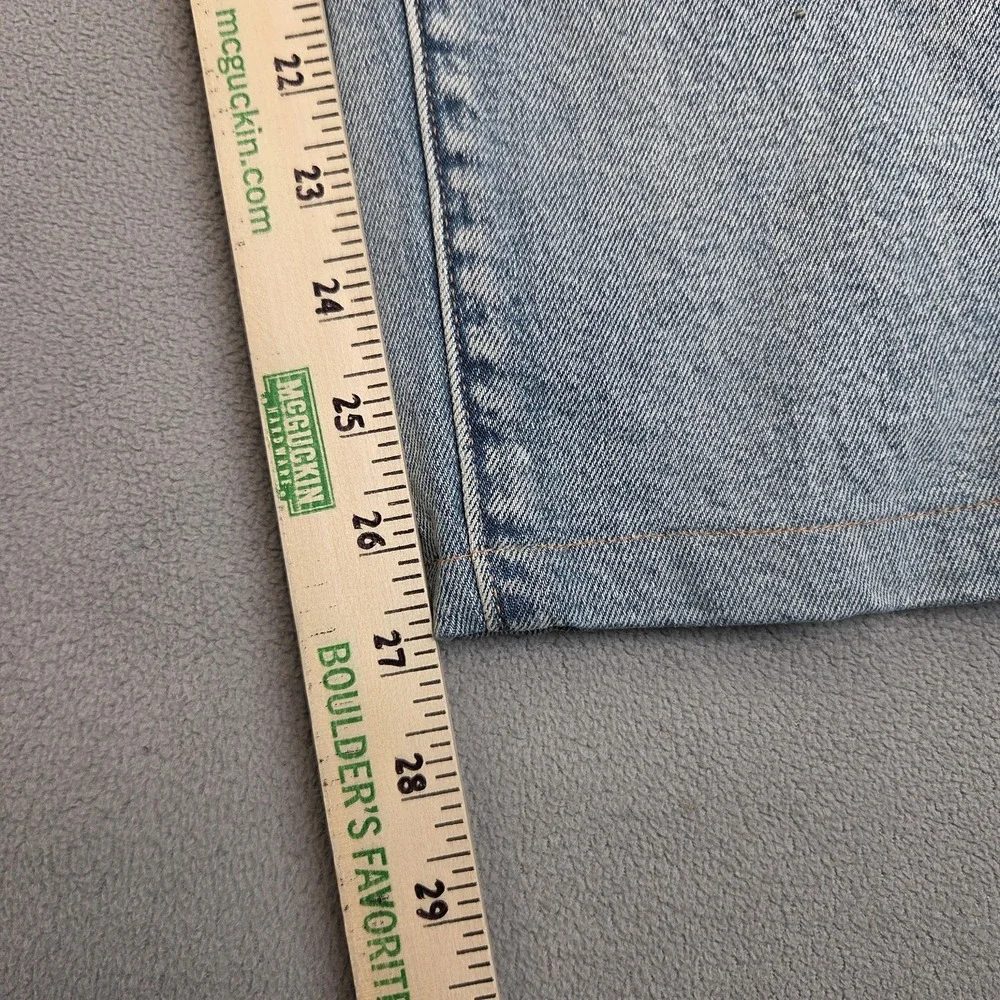 Levi's Premium 511 Jeans Mens 28x26 Light Wash Distressed Slim Tag 29x32 Altered
